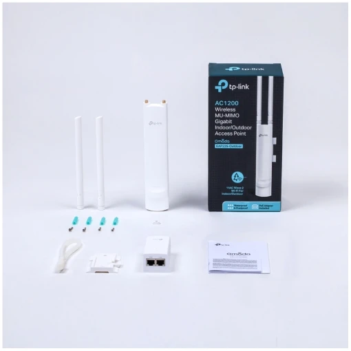 TP-Link Omada EAP225-Outdoor AC1200 Dualband (2.4 & 5GHz) WLAN Outdoor Access Point mit MU-MIMO und PoE 802.3af weiß wetterfest – Bild 5