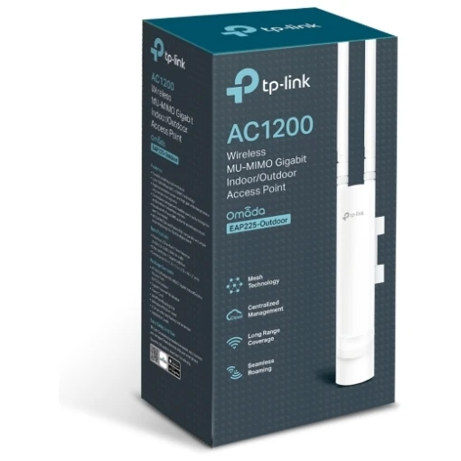 TP-Link Omada EAP225-Outdoor AC1200 Dualband (2.4 & 5GHz) WLAN Outdoor Access Point mit MU-MIMO und PoE 802.3af weiß wetterfest – Bild 4