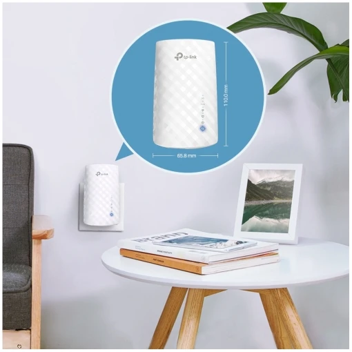 TP-Link RE190 AC750 Dual Band WLAN Repeater Verstärker bis 750Mbit/s 2.4GHz/5GHz (WPS, App Steuerung, LED abschaltbar) weiß (USED_A) – Bild 7