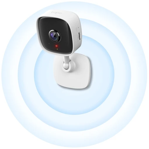 TP-Link Tapo C100 Sicherheits WLAN IP Überwachungskamera Indoor Ton-/Lichtalarm Nachtsicht Full-HD 1080p – Bild 3