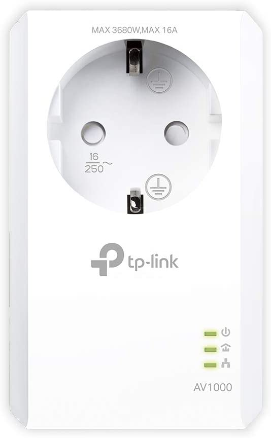 TP-Link TL-PA7017P AV1000 – Powerline Webshop mit LAN weiß (1.000Mbit/s) Gigabit Adapter Steckdose