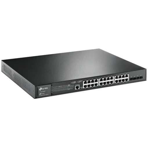 TP-Link JetStream™ TL-SG3428MP 28-Port Gigabit L2+ Managed Switch mit 24-Port PoE+ und 4-Port Gigabit SFP Rackmount – Bild 2