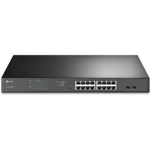TP-Link Jetstream™ TL-SG1218MPE 18-Port Gigabit Easy Smart Switch mit 16 PoE+ Ports 250W* mit 2x SFP-Slots Rackmount Metallgehäuse Schwarz (USED_A))