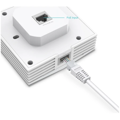 TP-Link Omada EAP650-Wall AX3000 Wi-Fi 6 Dual-Band Gigabit WLAN Access Point weiß Unterputzdose – Bild 4
