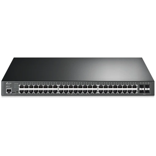 TP-Link JetStream™ TL-SG3452XP 52-Port L2+ Managed Switch mit 48x1Gb-PoE+ (max. 500W) und 4x10Gb SFP+ Ports Rackmount