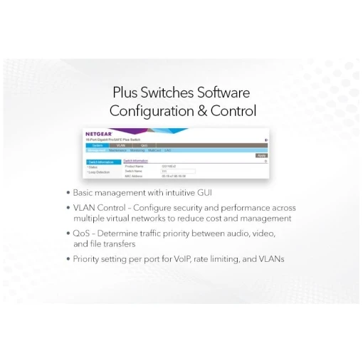NETGEAR GS105E 5-Port Gigabit Ethernet Smart Managed Plus Desktop Switch – Bild 5