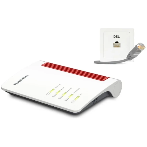 AVM FRITZ!Box 7510 - Wireless Router - DSL-Modem - GigE - 802.11g/n/ax - 2,4 GHz - VoIP-Telefonadapter (DECT) – Bild 3